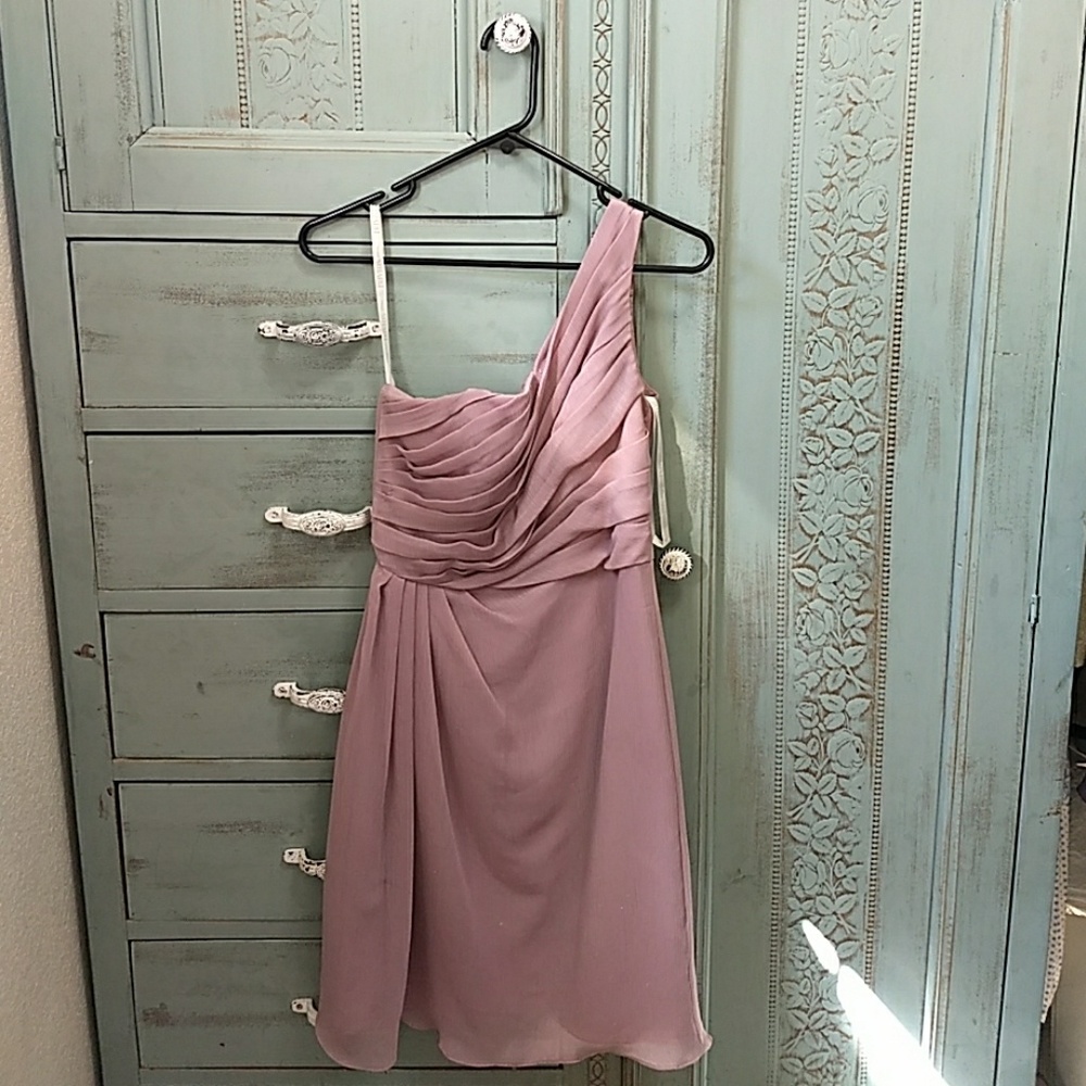 Mauve bridesmaids dress